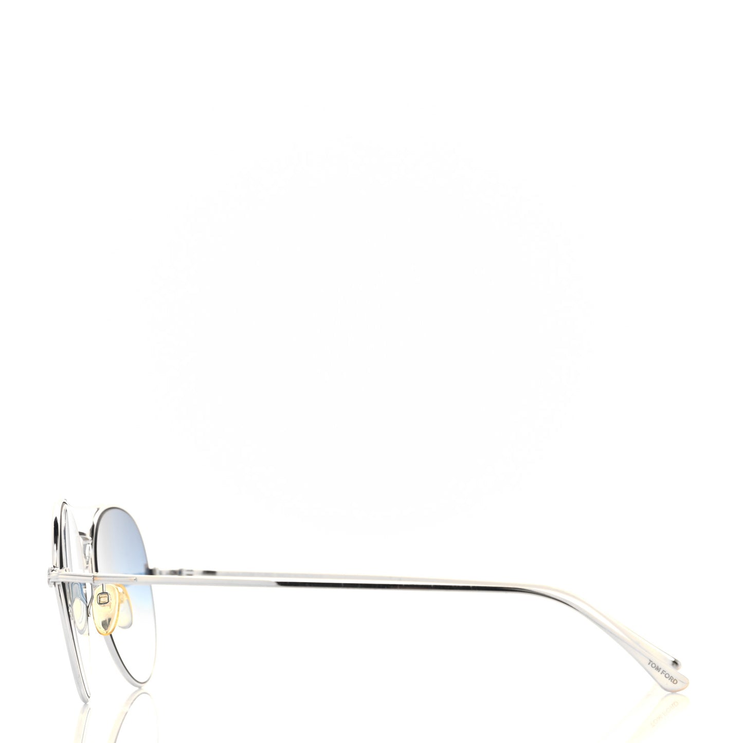 Metal Ace-02 Aviator Sunglasses TF551 Silver Blue
