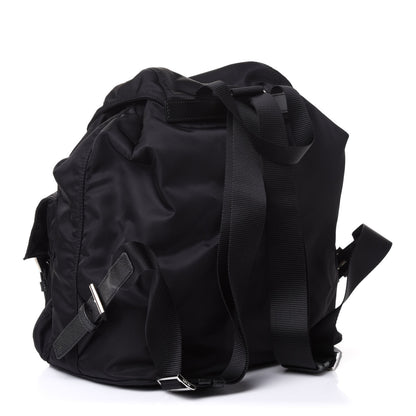 Prada Tessuto Nylon Saffiano Medium Backpack Black 2 of 10
