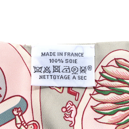 Hermes Silk Exposition Universelle Twilly Rose Poudre Vert 4 of 4