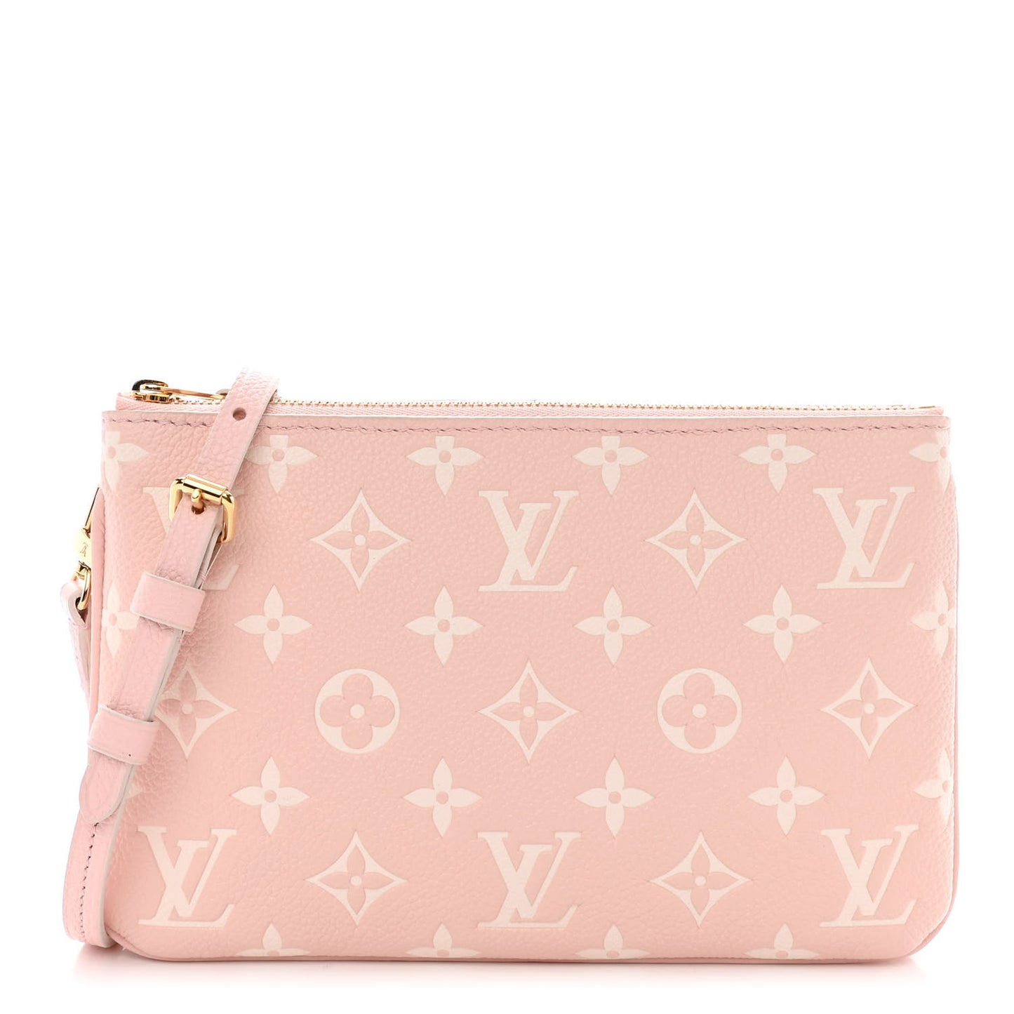 Empreinte Monogram Double Zip Pochette Rose
