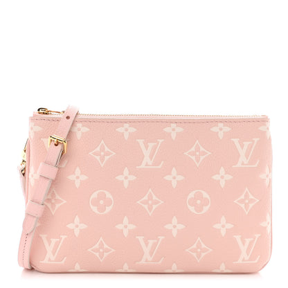 Louis Vuitton Empreinte Monogram Double Zip Pochette Rose 1 of 12