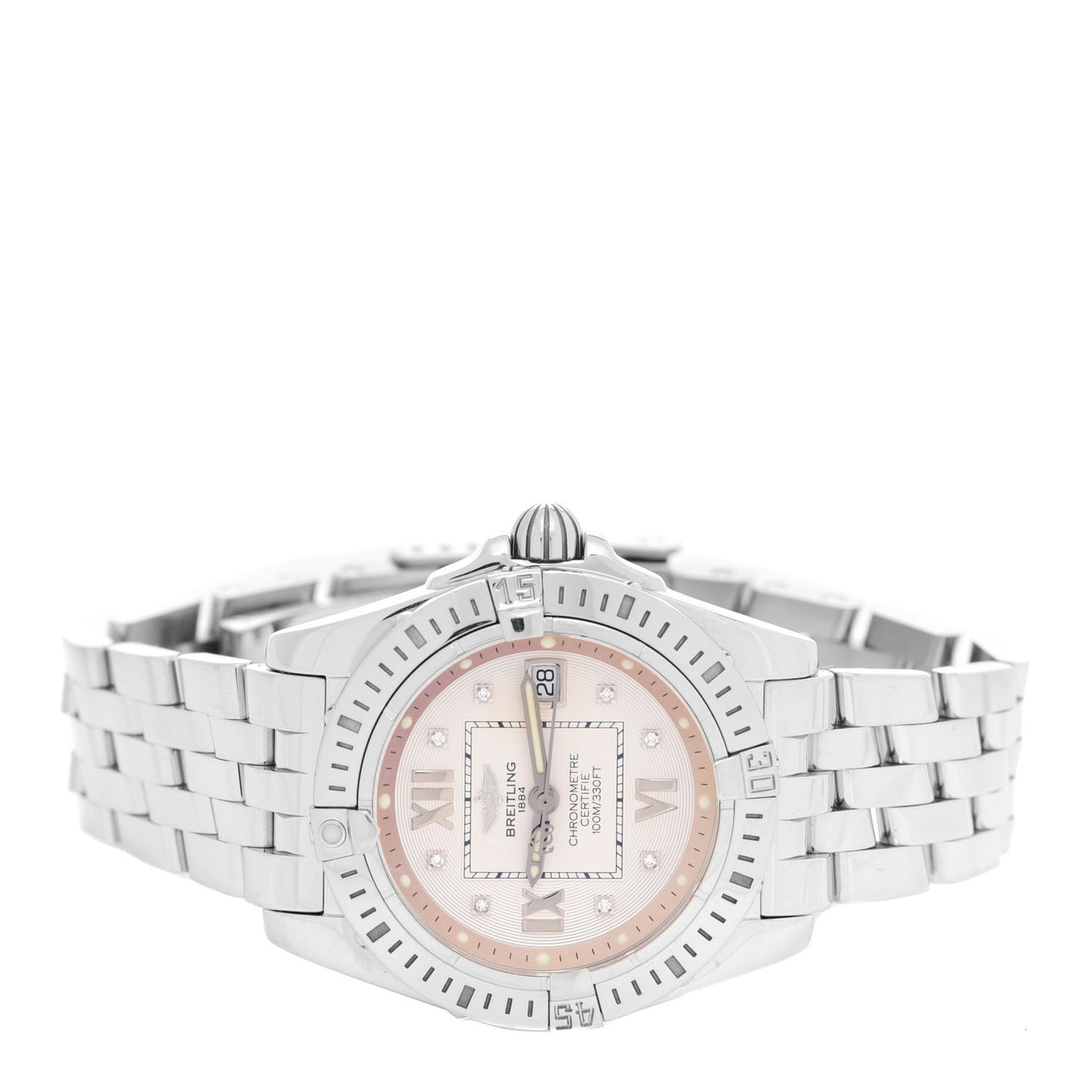 Stainless Steel Diamond 32mm Lady Cockpit Quartz Watch A71356