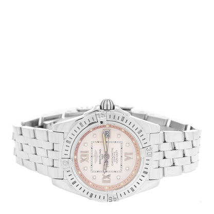 Breitling Stainless Steel Diamond 32mm Lady Cockpit Quartz Watch A71356 2 of 5