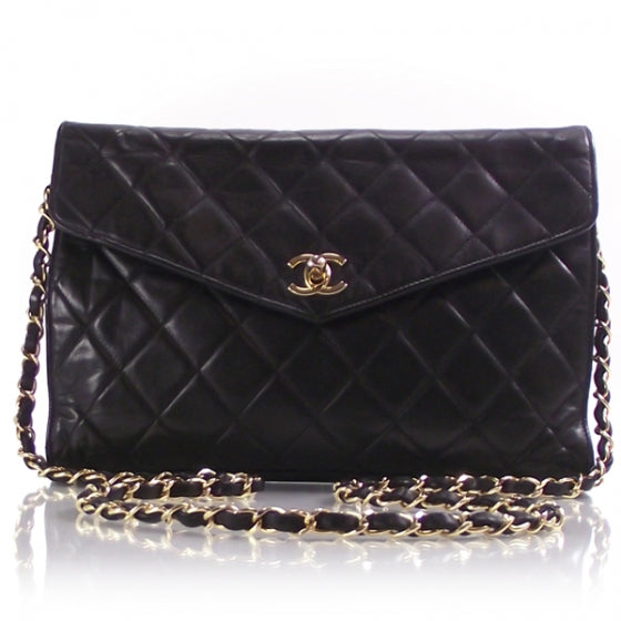 Leather Quilted Flap