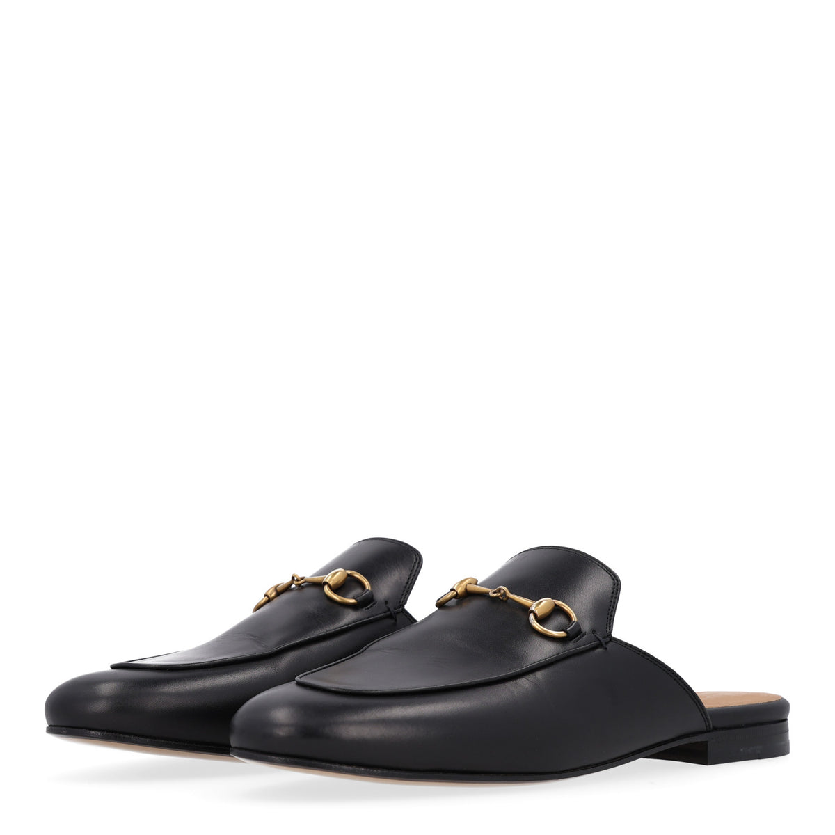 Calfskin Womens Princetown Slippers 40 Black