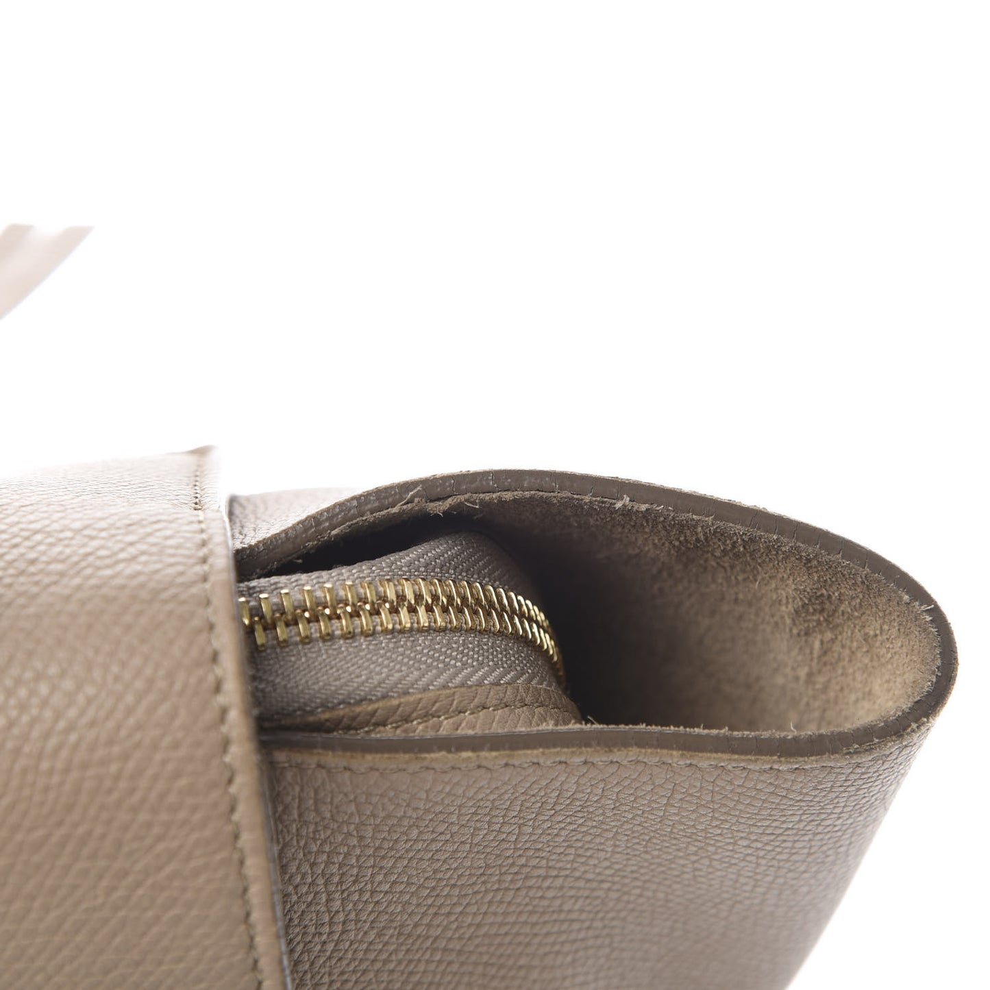 Grained Calfskin Mini Belt Bag Light Taupe