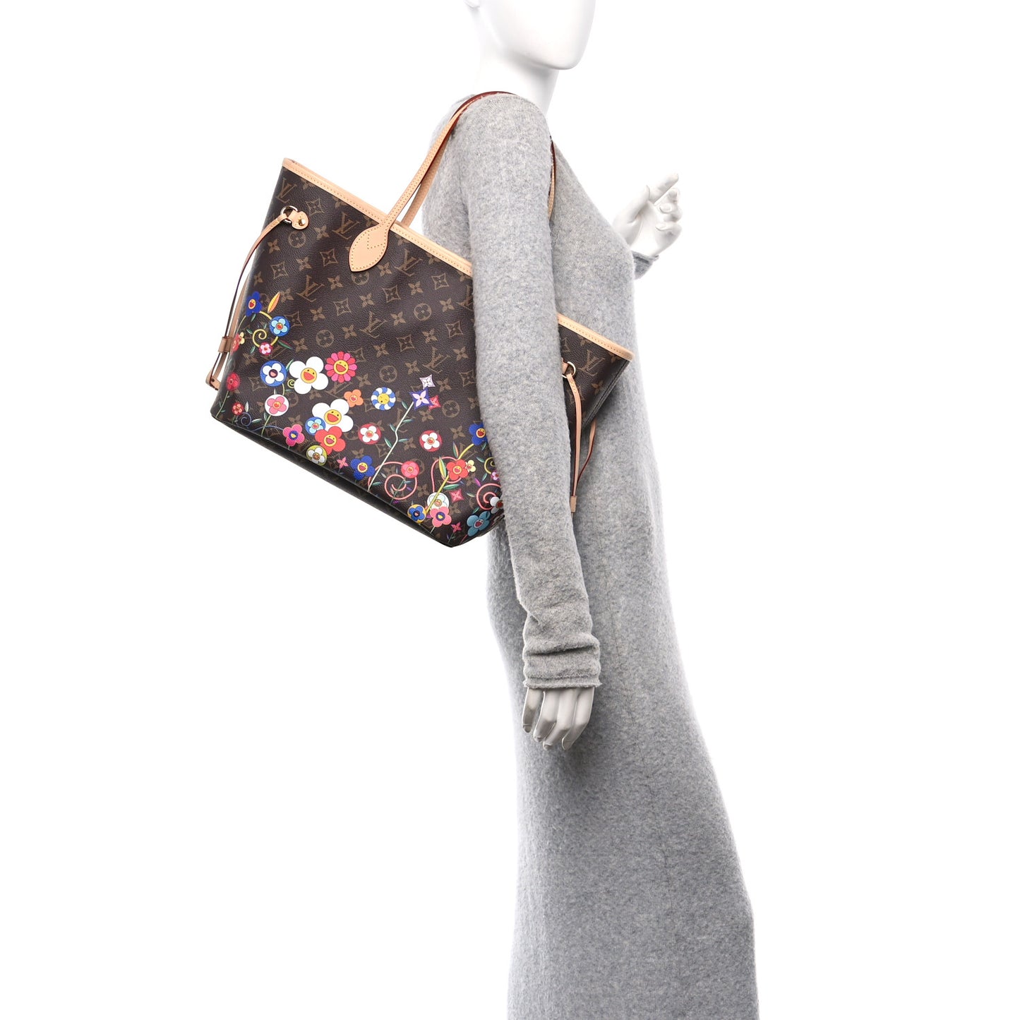 LV X TM Monogram Flowers Neverfull MM