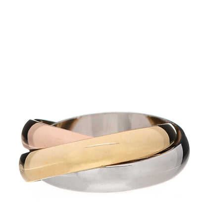 Cartier 18K Pink Yellow White Gold Classic Les Must De Cartier Trinity Ring 48 4.5 3 of 5