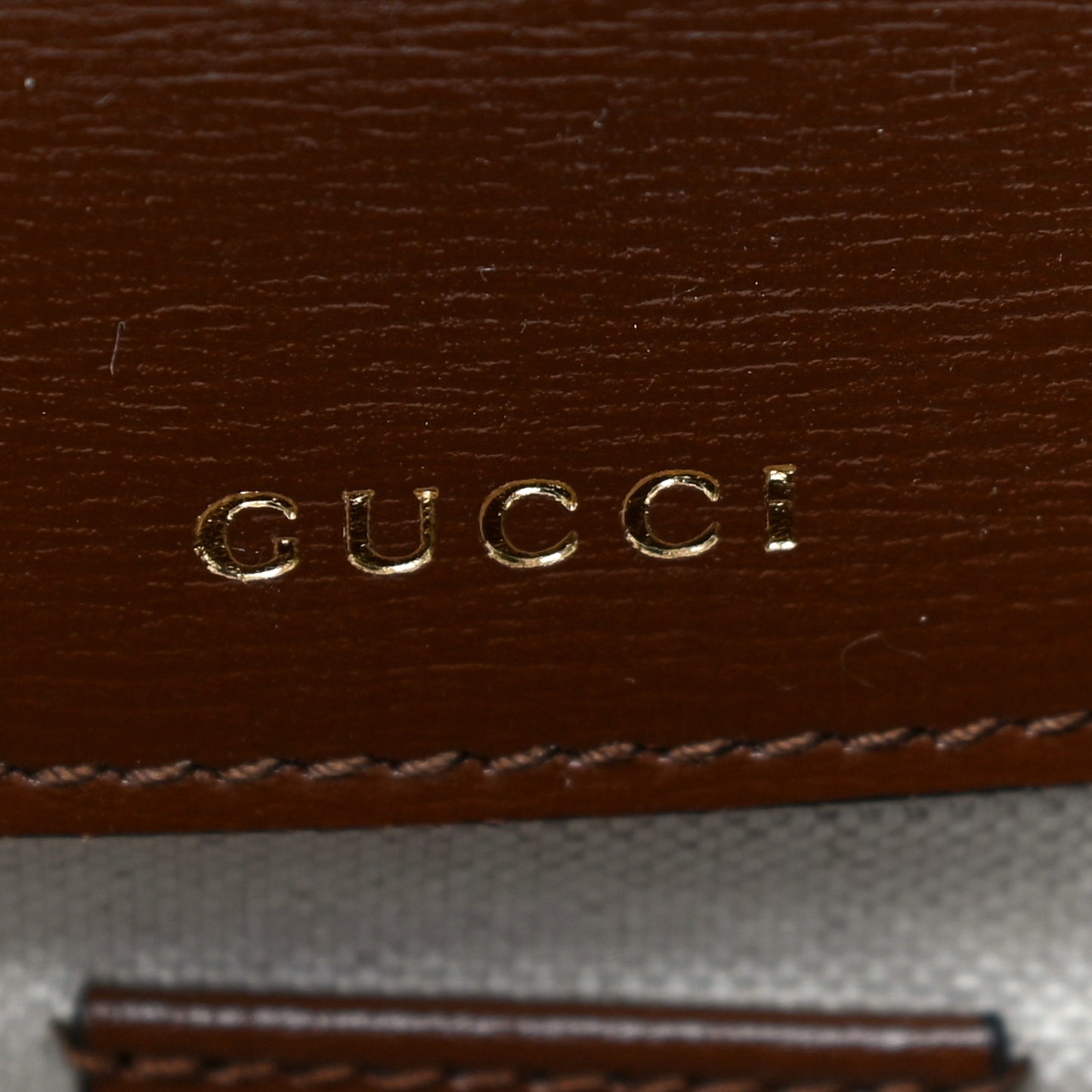 GG Supreme Monogram Web Mini Horsebit 1955 Shoulder Bag Beige Brown Sugar