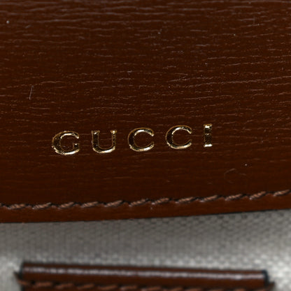 Gucci GG Supreme Monogram Web Mini Horsebit 1955 Shoulder Bag Beige Brown Sugar 9 of 13