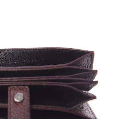 Saint Laurent Grained Calfskin Accordion Wallet Bordeaux 7 of 7