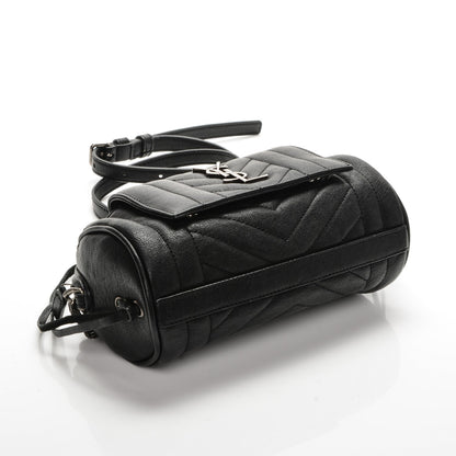 Saint Laurent Lambskin Matelasse Monogram East West Rider Bag Black 4 of 6