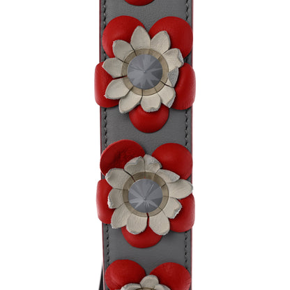 Fendi Vitello Dolce Flowerland Studded Strap You Ardesia Blue Notte 4 of 4