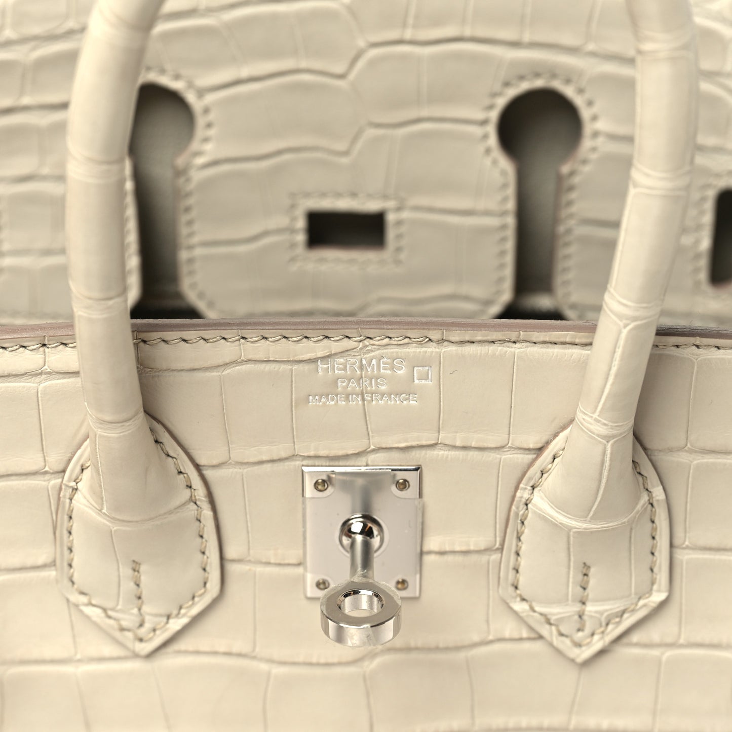 Matte Alligator Birkin 25 Beton