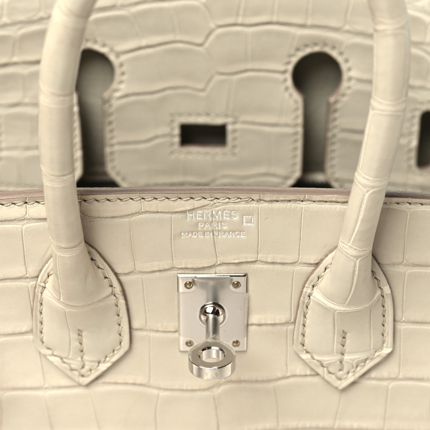Hermes Matte Alligator Birkin 25 Beton 5 of 10