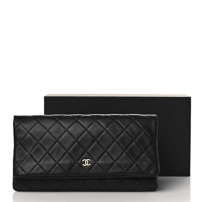 Chanel Lambskin Quilted CC Beauty Clutch Black 10 of 10