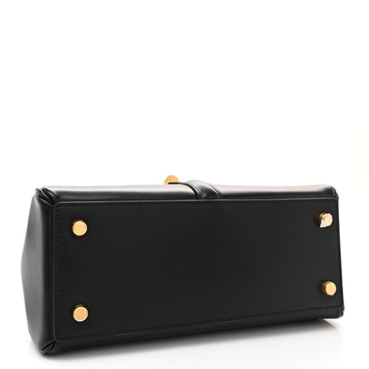 Celine Satinated Calfskin Small 16 Top Handle Bag Black 4 of 11