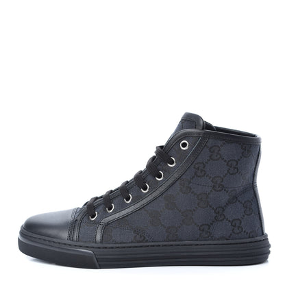 Gucci Monogram High Top Sneakers 36 Black 1 of 11