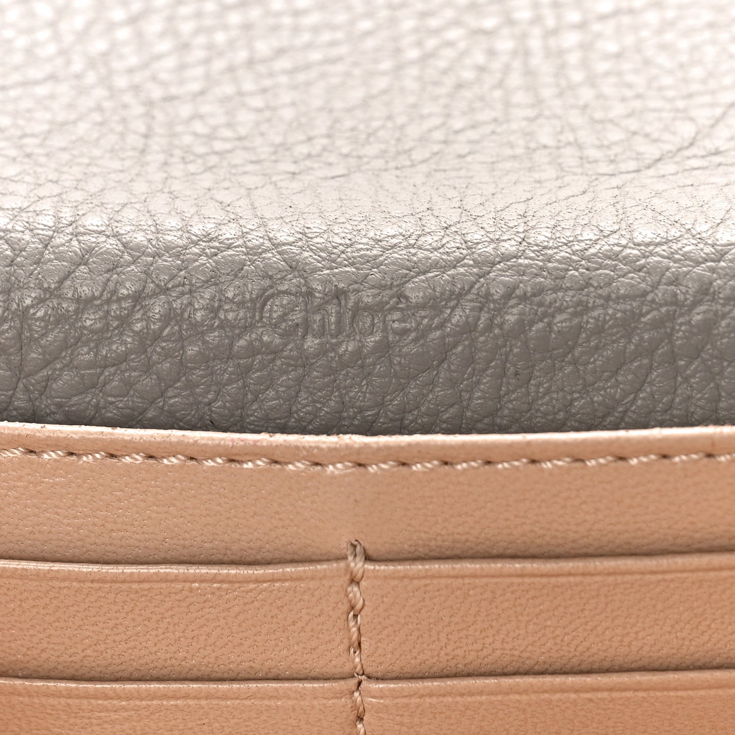 Calfskin Marcie Continental Flap Wallet Cashmere Grey