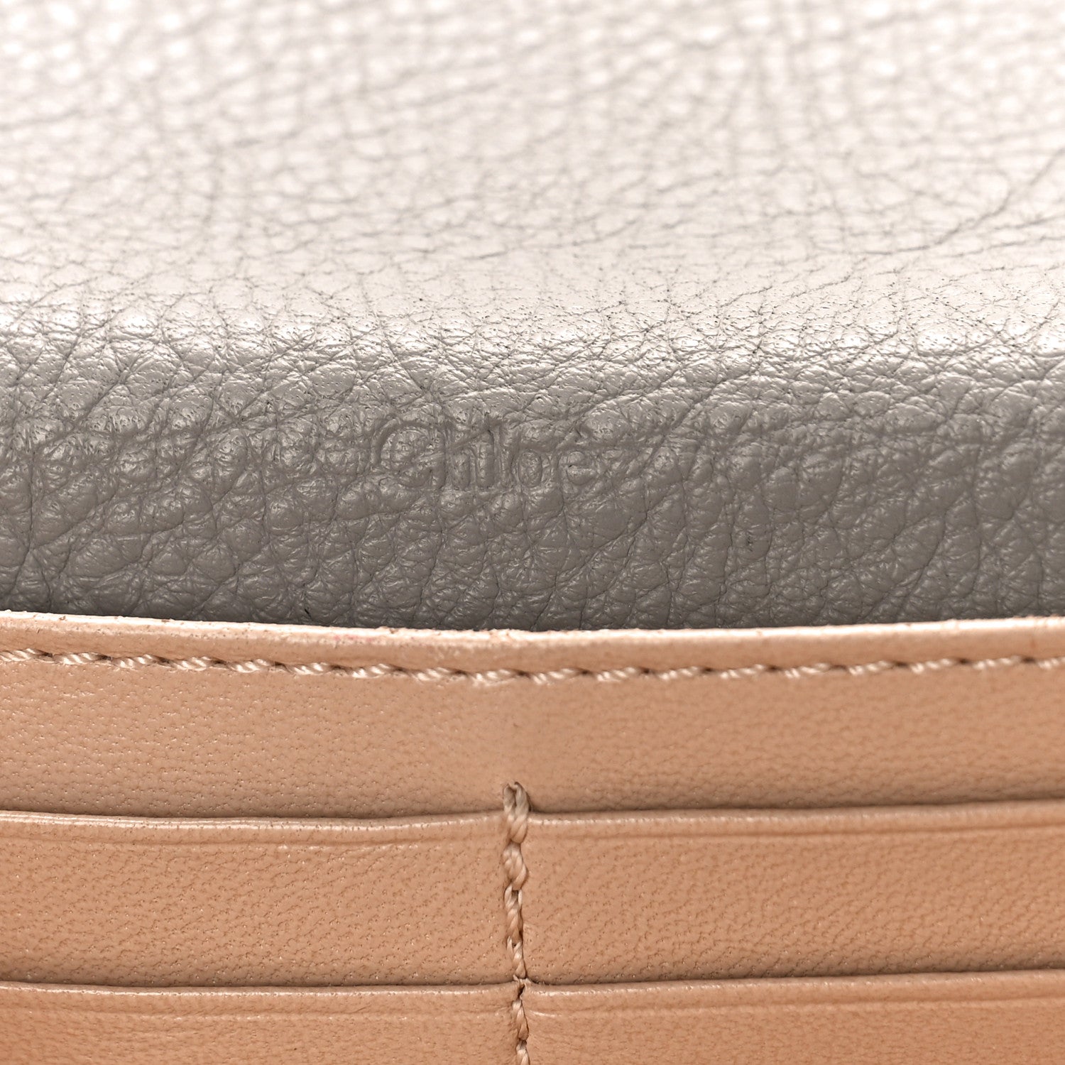 Chloe Calfskin Marcie Continental Flap Wallet Cashmere Grey 6 of 8