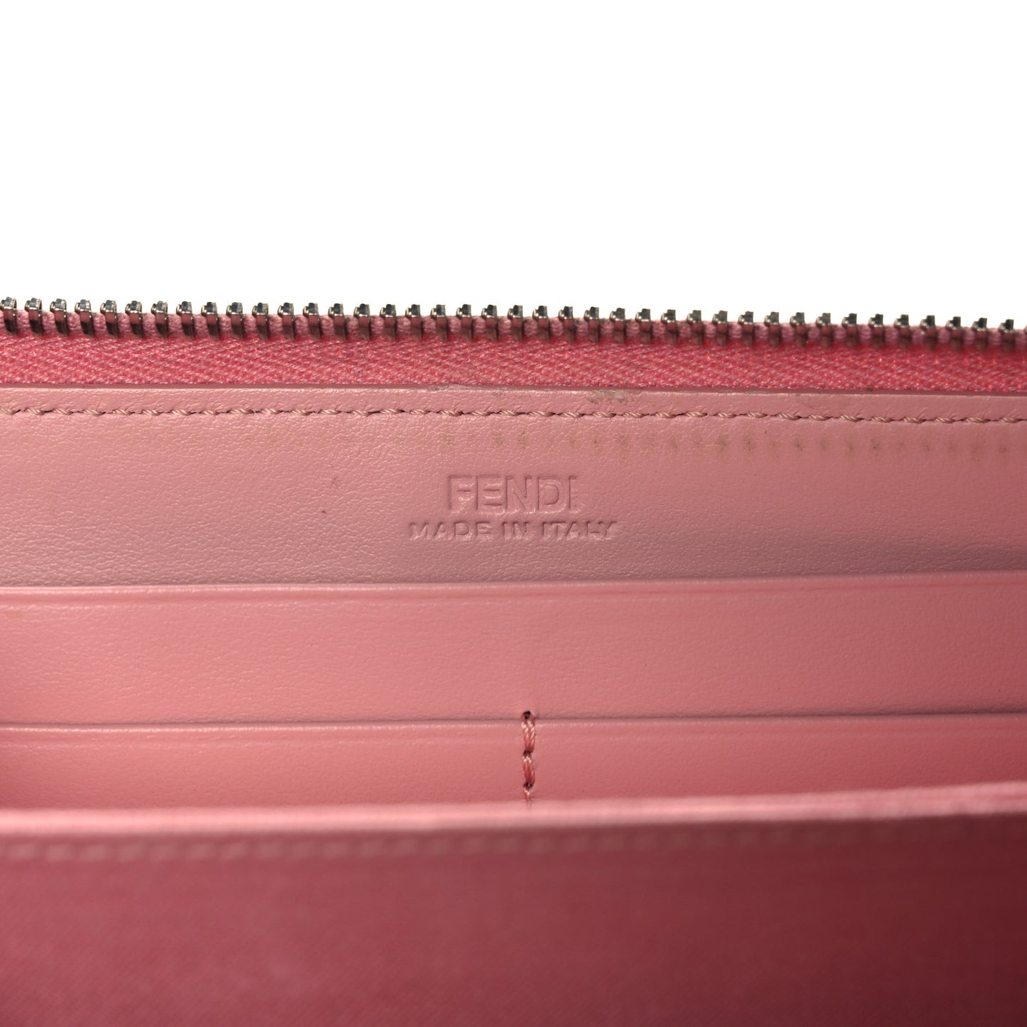 Vitello Century Hypnoteyes Zip Around Wallet Bubblegum