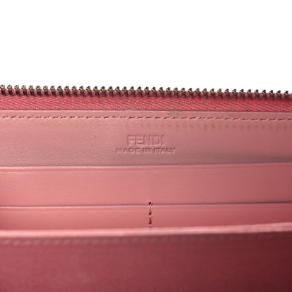 Fendi Vitello Century Hypnoteyes Zip Around Wallet Bubblegum 6 of 14