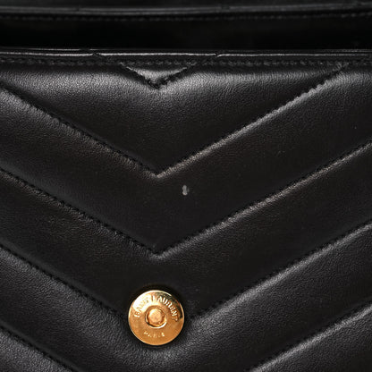 Saint Laurent Calfskin Y Quilted Monogram Medium Loulou Chain Satchel Black 14 of 14