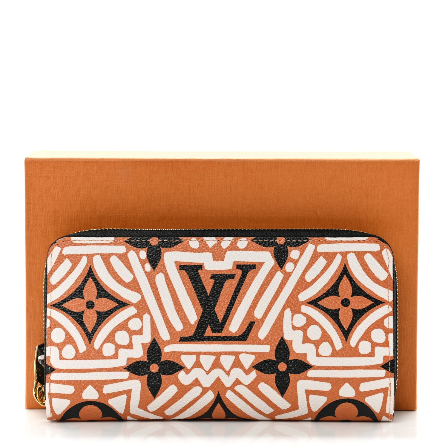 Louis Vuitton Monogram Giant Crafty Zippy Wallet Creme Caramel 8 of 8