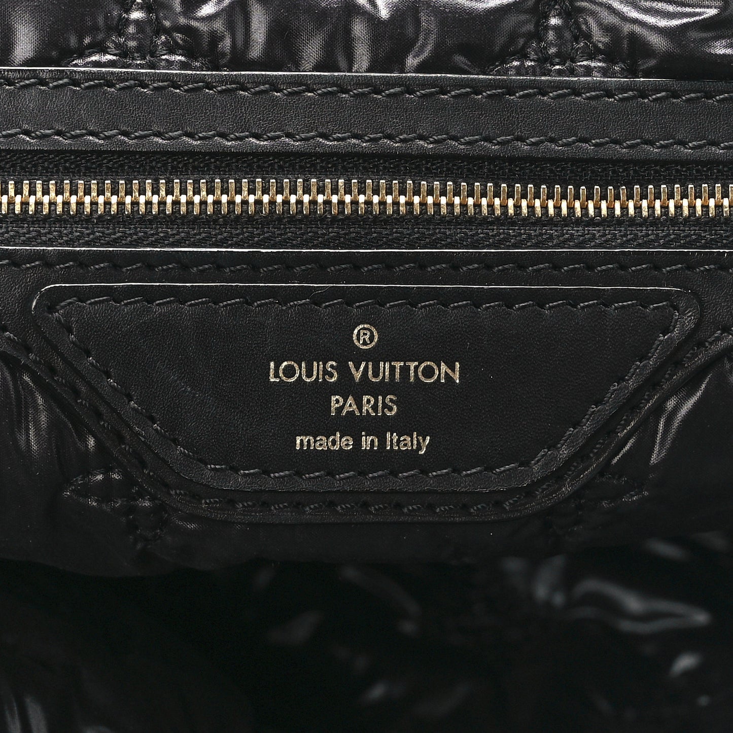 Monogram Nylon Desire Lockit Vertical MM Black