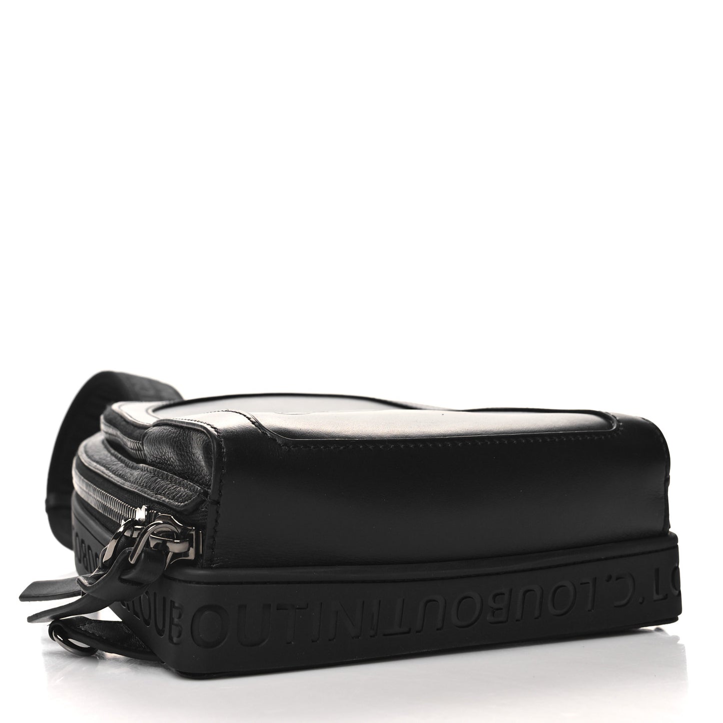CHRISTIAN LOUBOUTIN Calfskin Loubifunk Crossbody Black