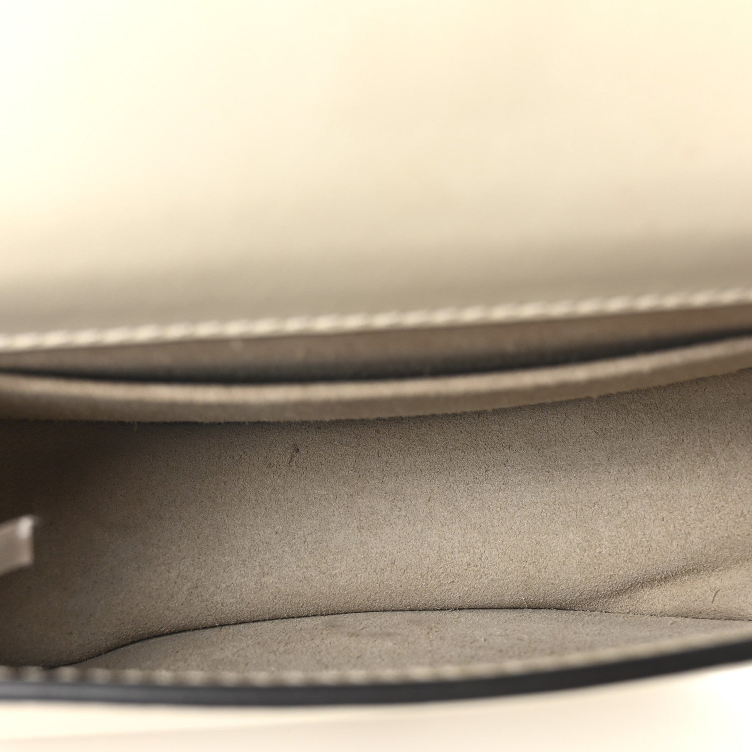 Chloe Calfskin Suede Small Nile Bracelet Bag Off White 5 of 10