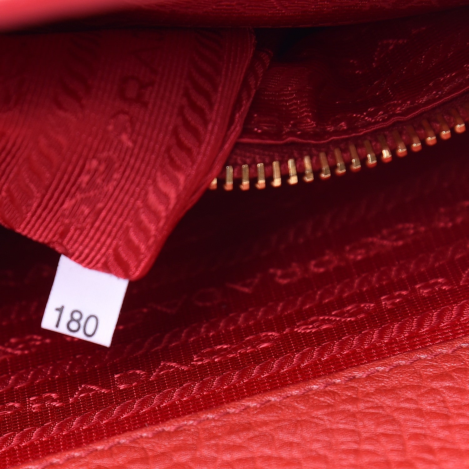 Prada Vitello Daino Small Double Tote Rosso 8 of 13