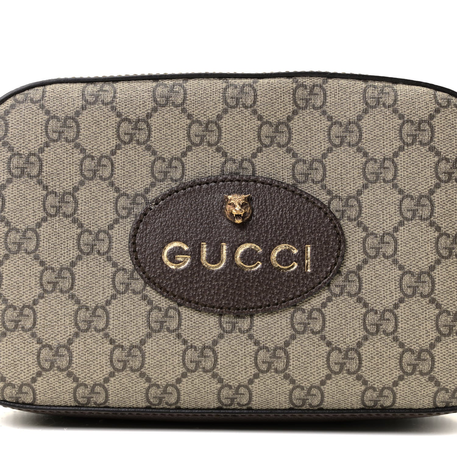 Gucci GG Supreme Monogram Web Neo Vintage Shoulder Bag Beige New Acero Crop 8 of 12