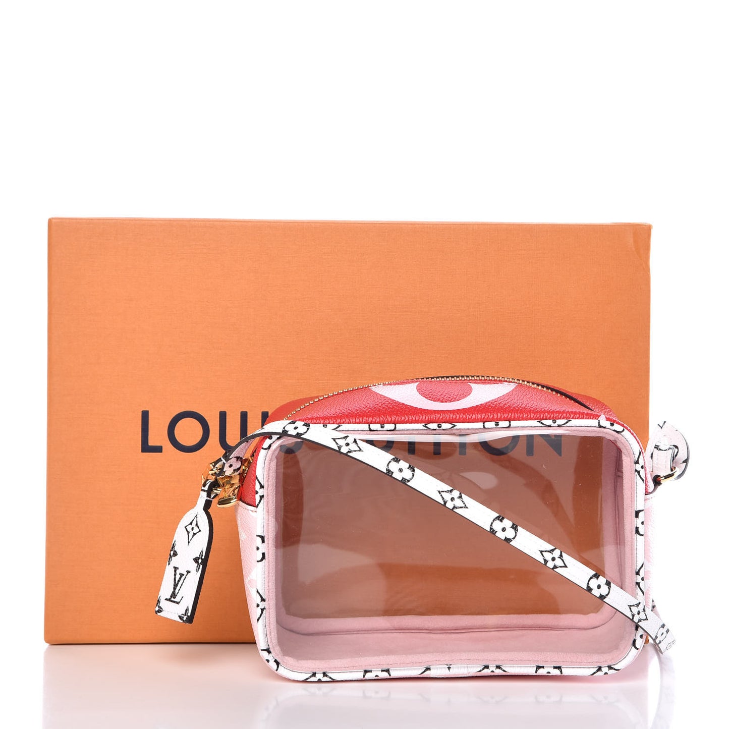 Monogram Giant Beach Pouch Rouge