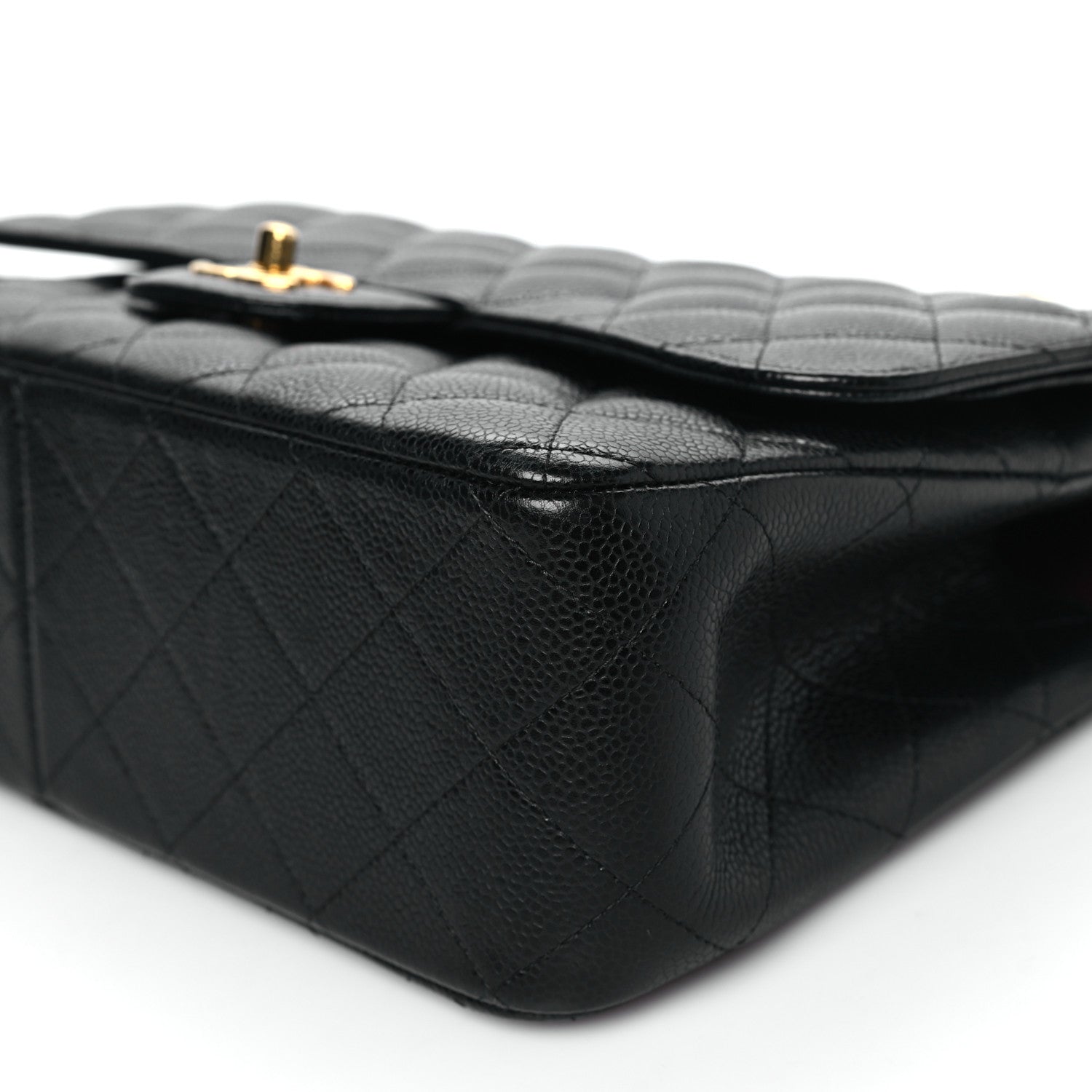 Chanel Caviar Quilted Jumbo Double Flap Black 10 of 15