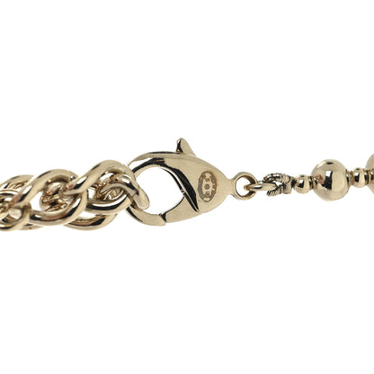 Chanel Metal Bead CC Necklace Gold 6 of 7