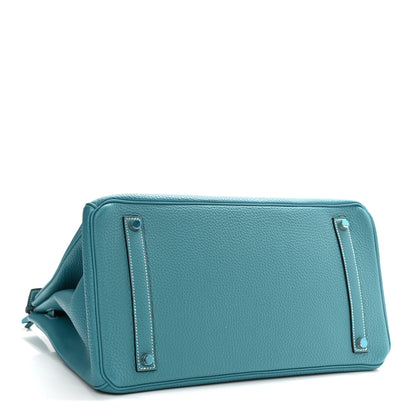 Hermes Togo Birkin 35 Blue Jean 4 of 16