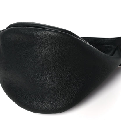 The Row Grained Calfskin Large Slouchy Banana Bag Black 10 of 10