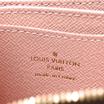 Louis Vuitton Damier Ebene Zippy Coin Purse Rose Ballerine 6 of 6