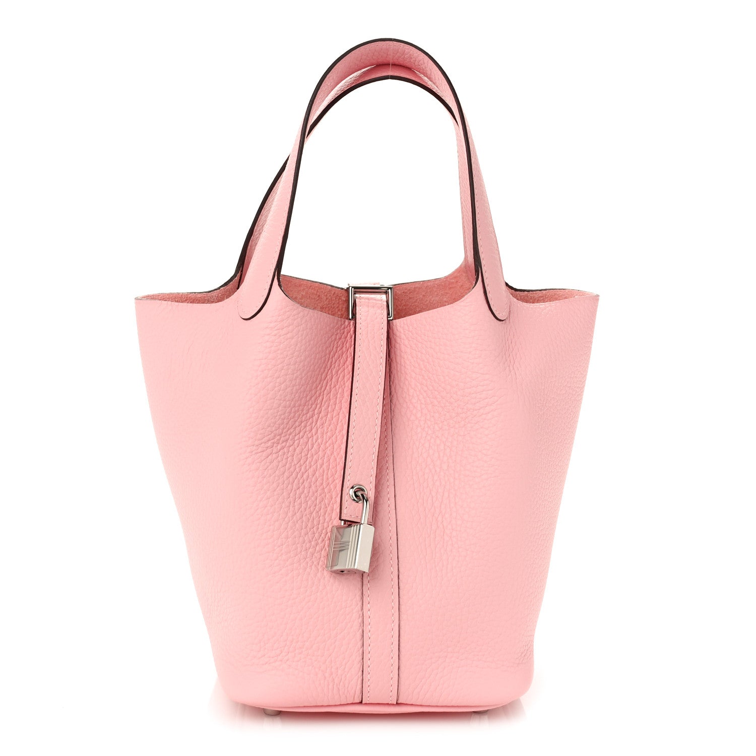 Hermes Taurillon Clemence Picotin Lock 18 PM Rose Sakura 1 of 10