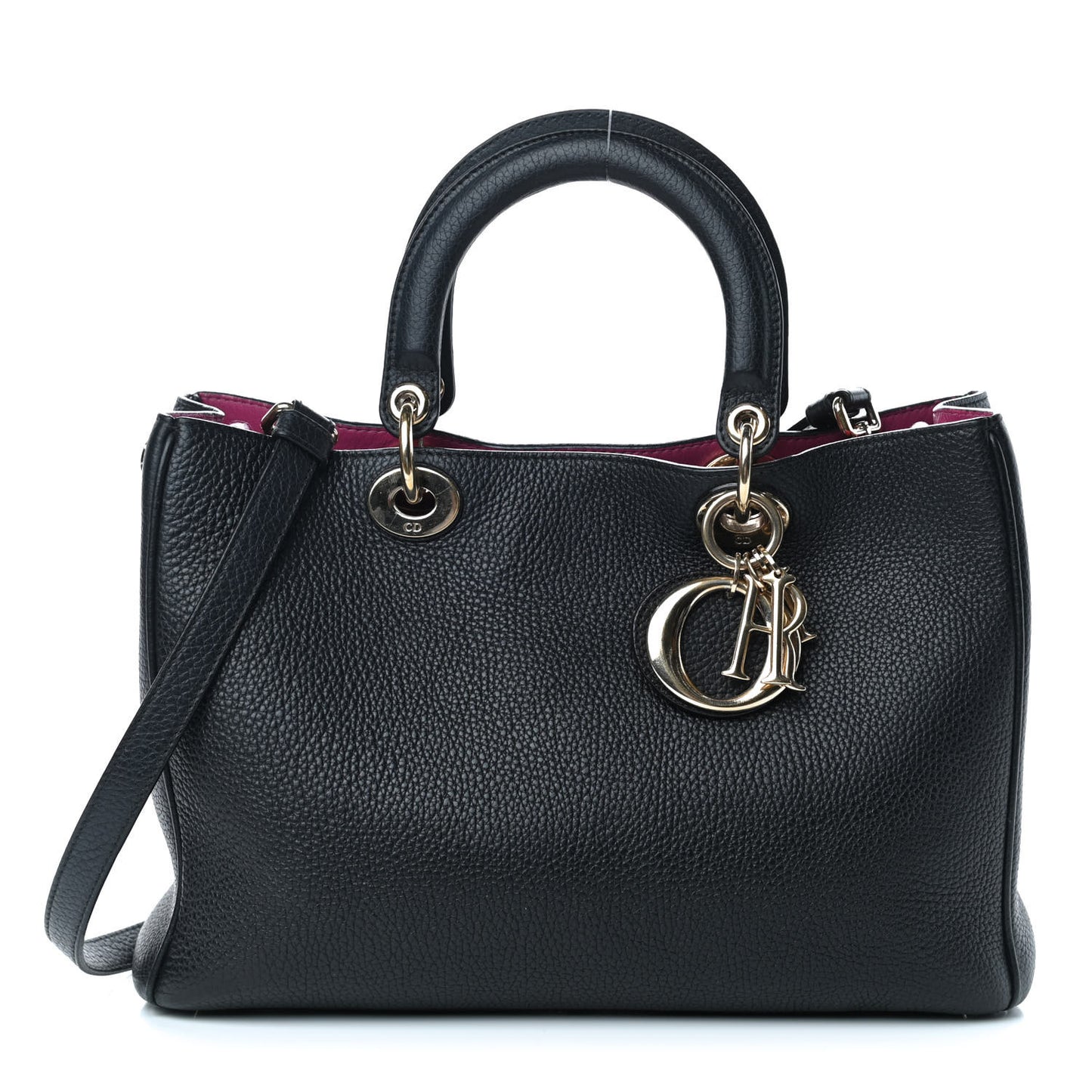 Bullcalf Medium Diorissimo Tote Black Rose Indien