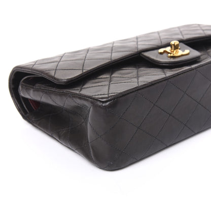Chanel Lambskin Quilted Medium Double Flap Black 8 of 9