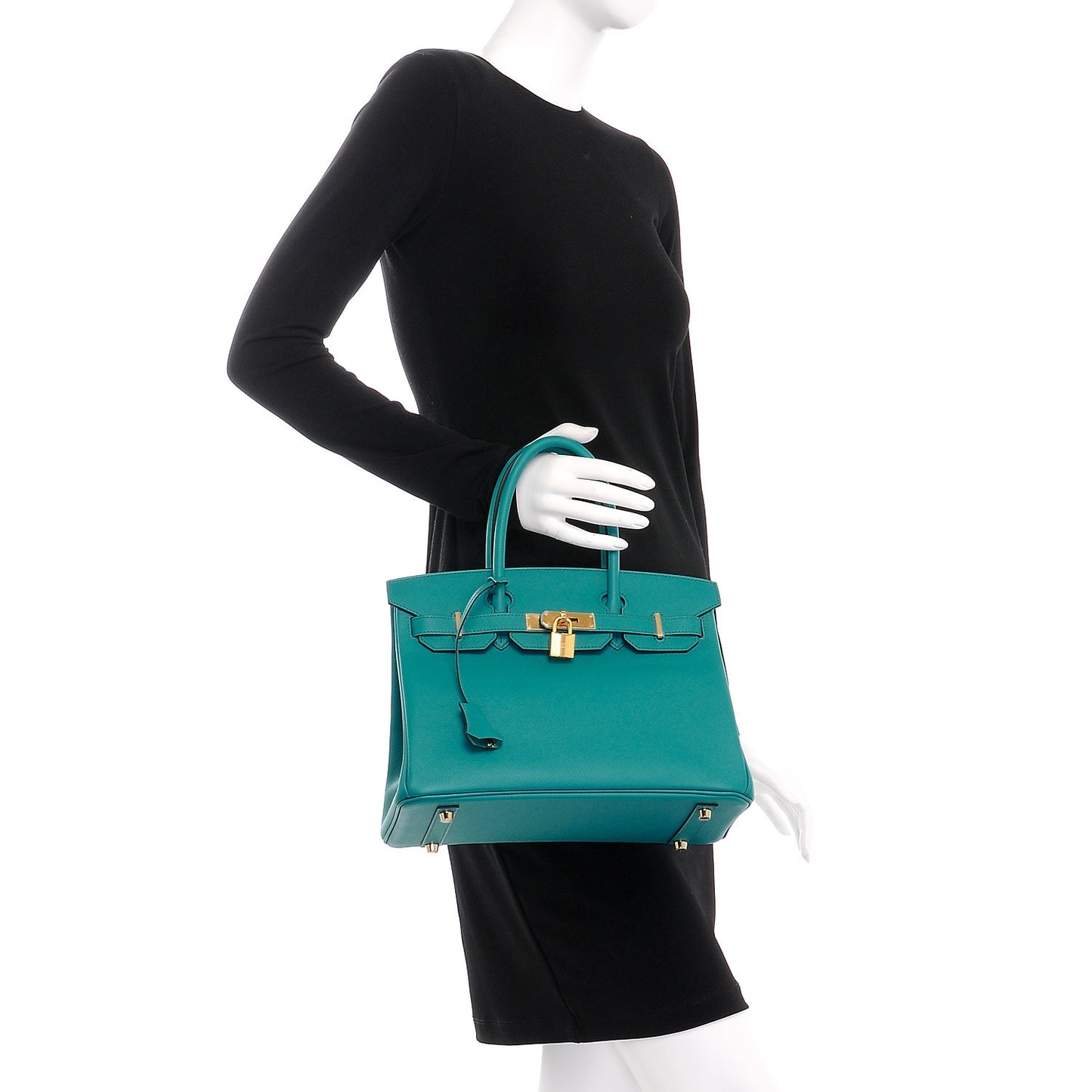 Epsom Birkin 30 Bleu Paon