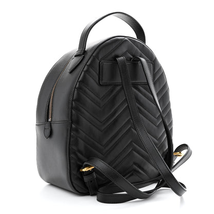 Gucci Calfskin Matelasse GG Marmont Backpack Black 3 of 11