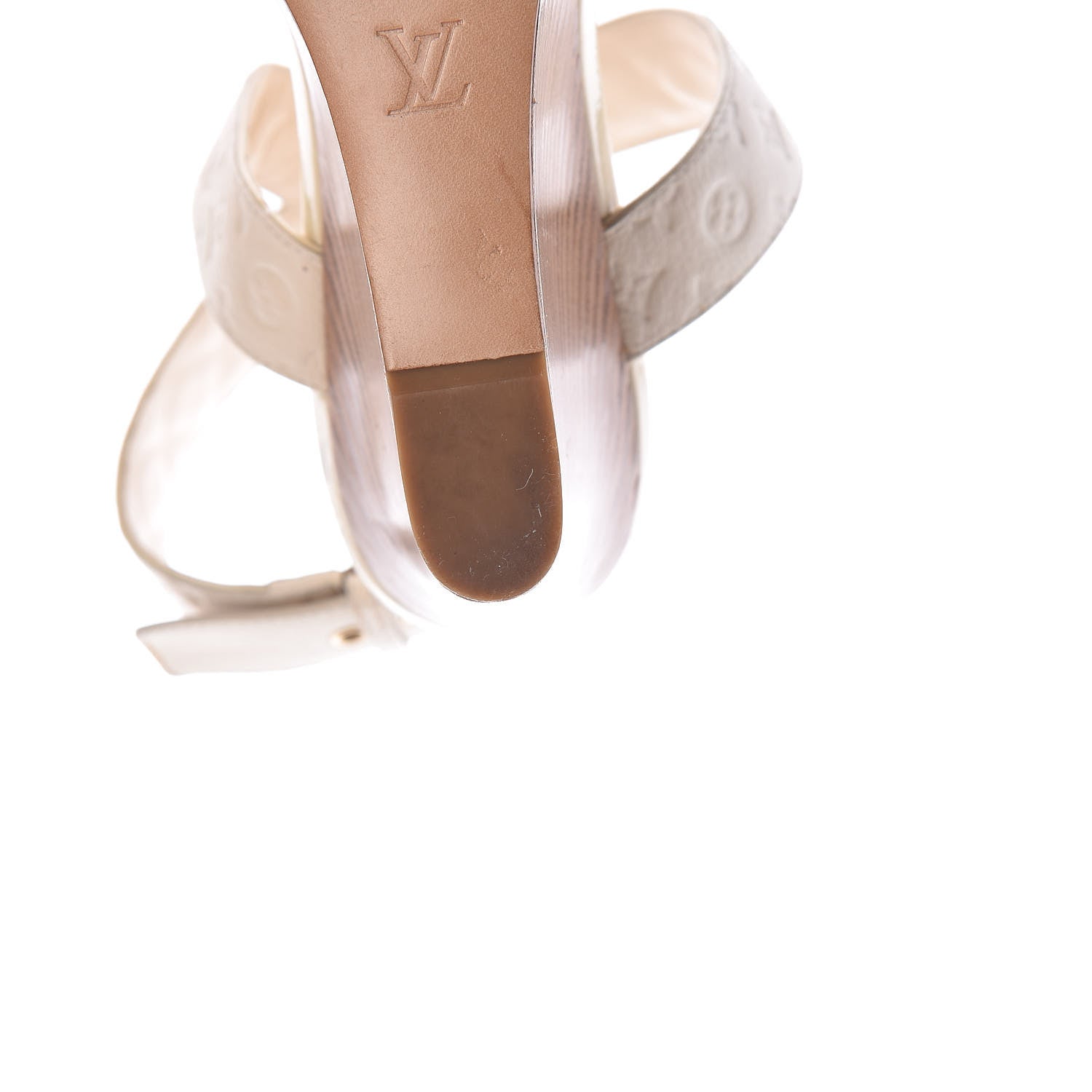 Louis Vuitton Monogram Wedge Sandals 41 White 10 of 23