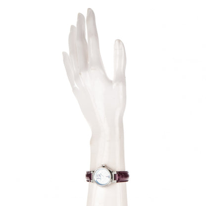Louis Vuitton Stainless Steel Vernis Diamond Ruby 28mm Tambour Quartz Watch 2 of 7