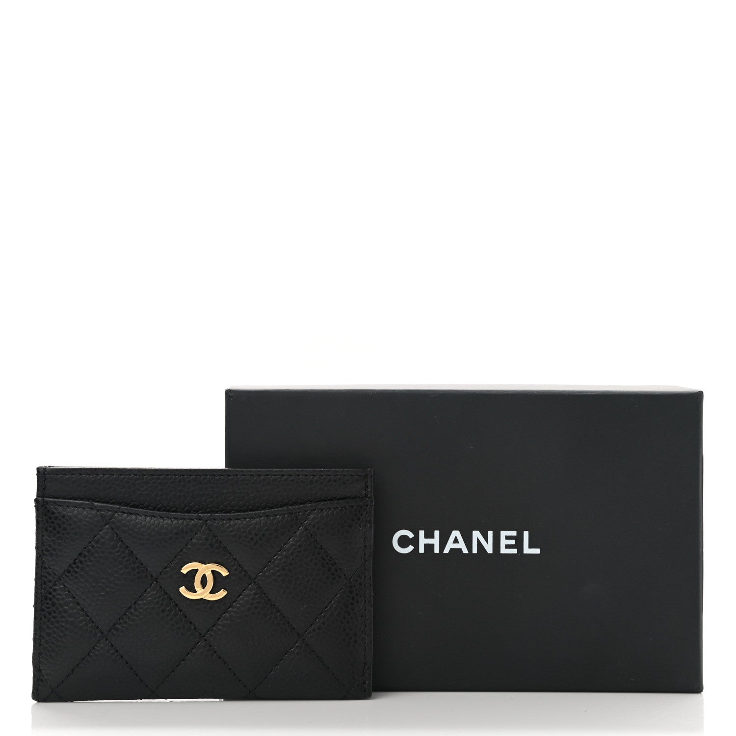 Chanel Caviar Quilted Card Holder Black 9 of 10
