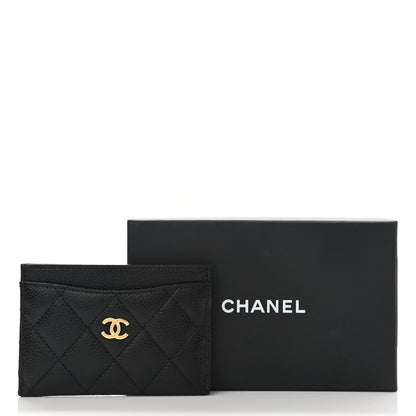 Chanel Caviar Quilted Card Holder Black 9 of 10