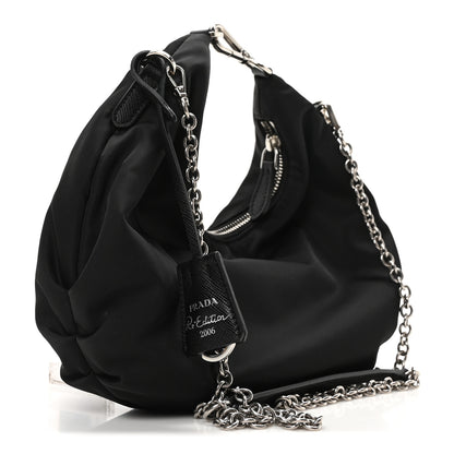Prada Tessuto Nylon Saffiano Re-Edition 2006 Shoulder Bag Black 3 of 11