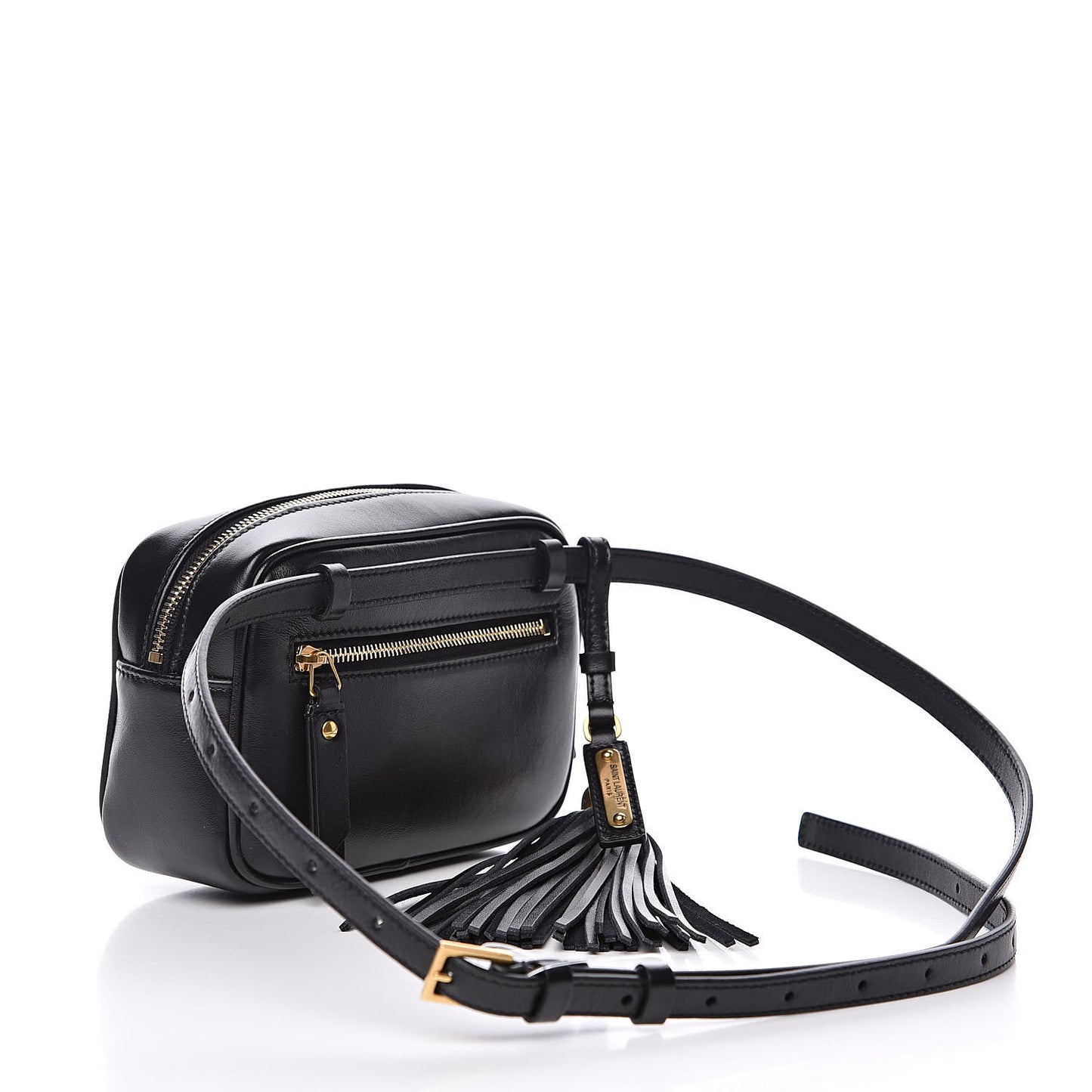 Calfskin Matelasse Monogram Lou Belt Bag Black